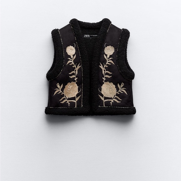 ZARA NWT EMBROIDERED VEST🔥 - Picture 2 of 9